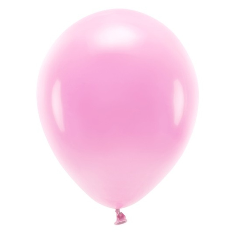 100 eco pastel balloons pink 26cm