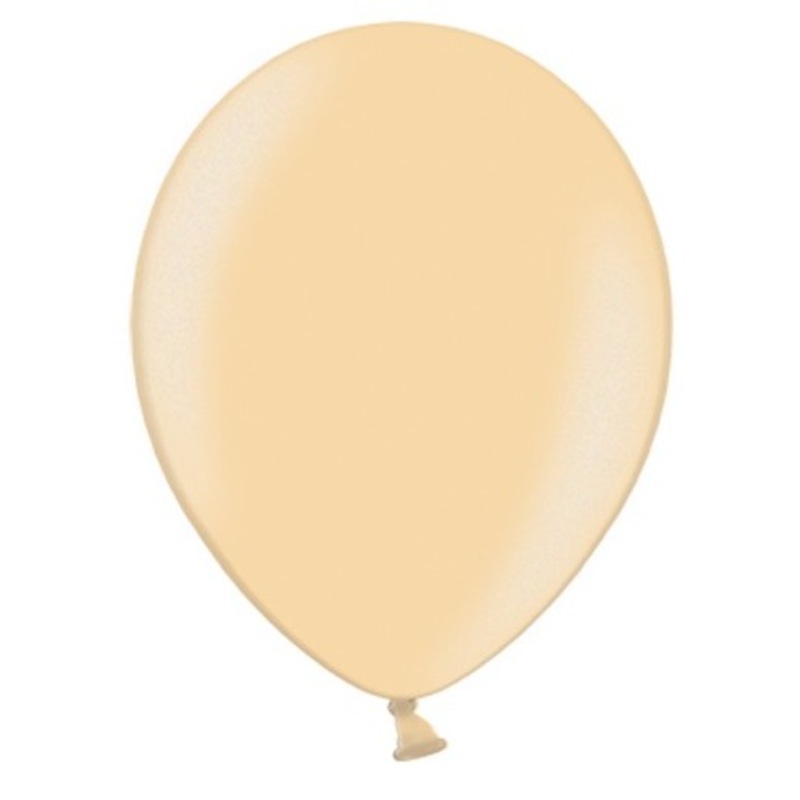 100 latex balloons Peach 25cm
