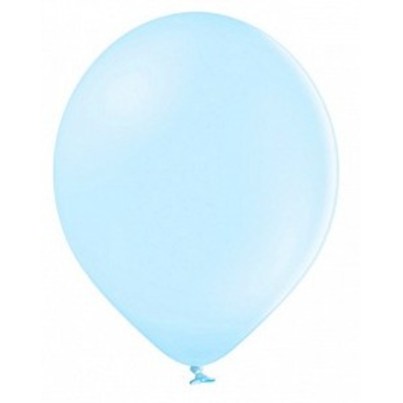 100 party star balloons baby blue 23cm