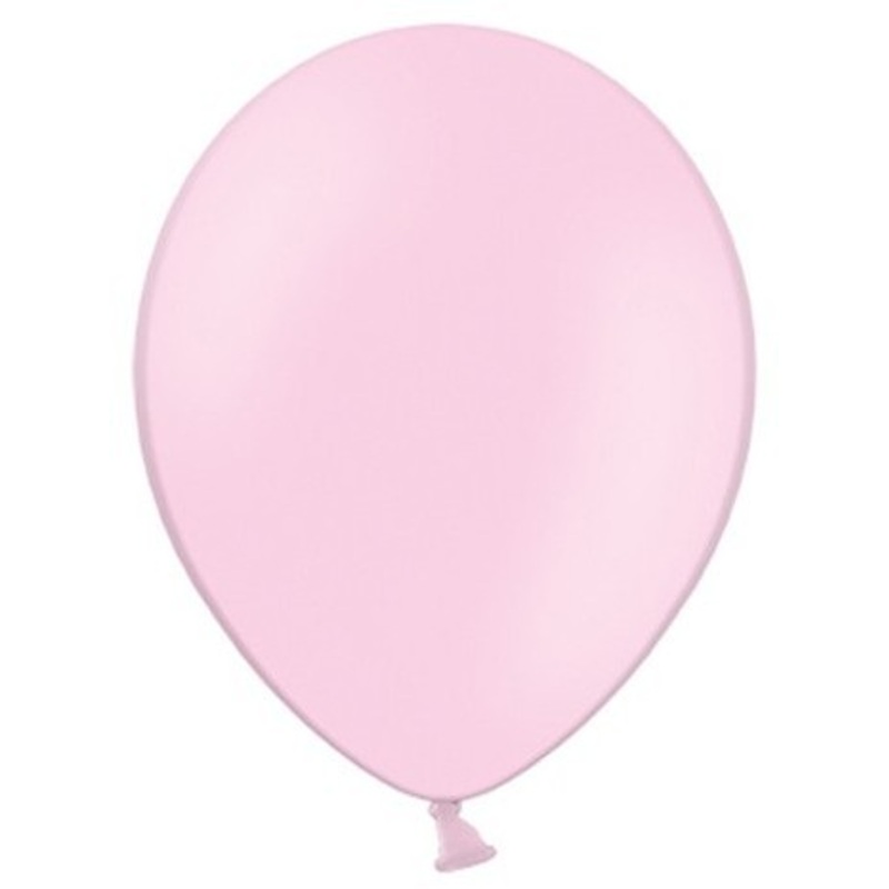 100 party star balloons light pink 27cm