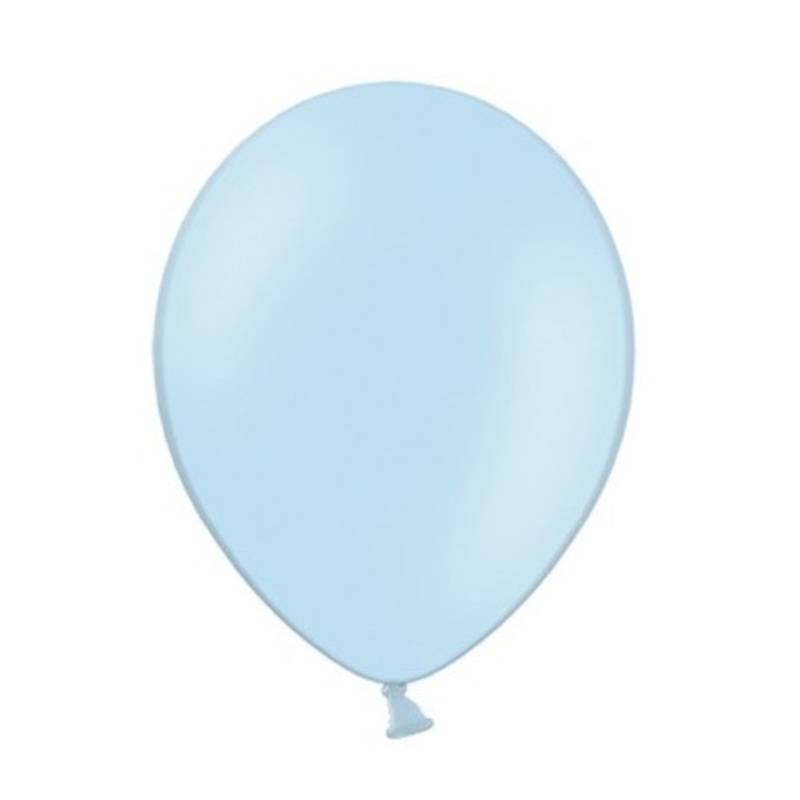 100 party star balloons pastel blue 12cm