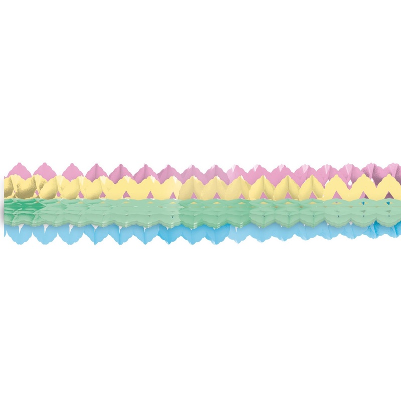 2 Shiny Pastel Rainbow Garlands 2m