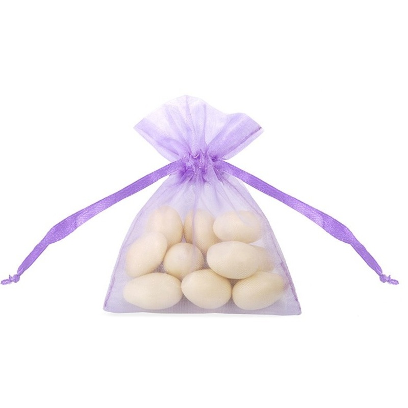20 organza bags Claire lavender 10cm