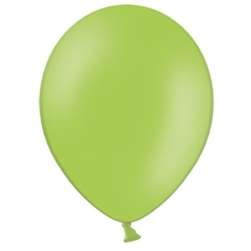 20 party star balloons apple green 30cm