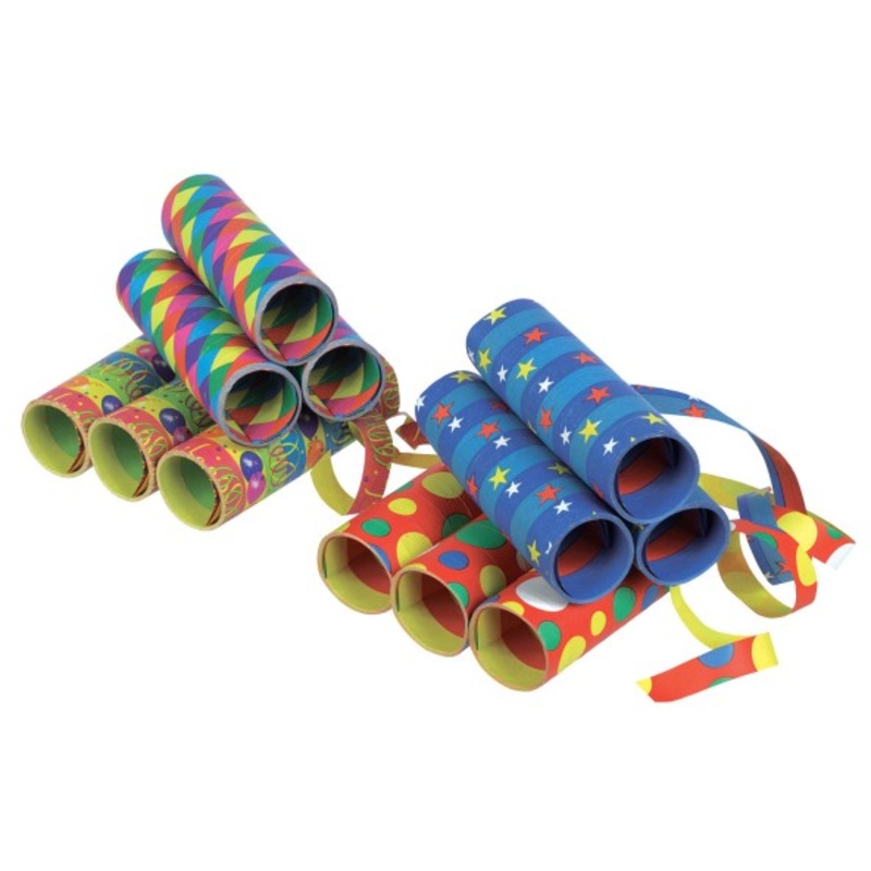 3 colorful motif streamers 1.4cm x 4m