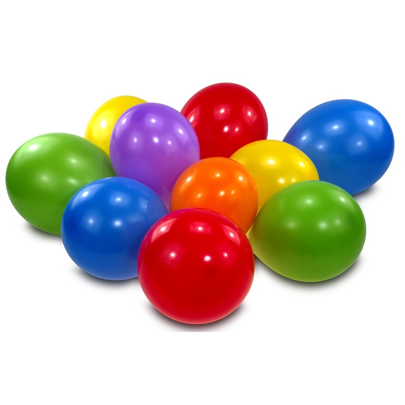 38 colorful balloons for the balloon mattress