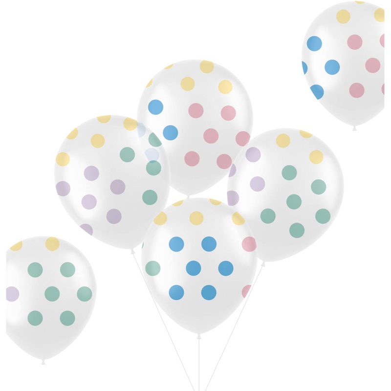 6 dots festival balloons 33cm