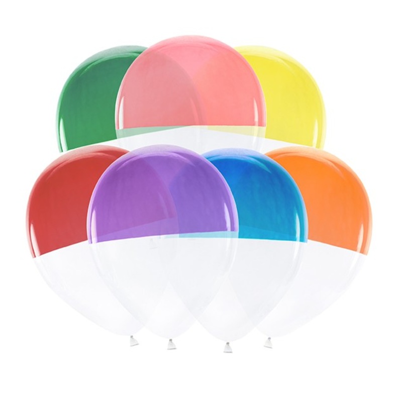 7 two-colored balloons Carnevale 30cm