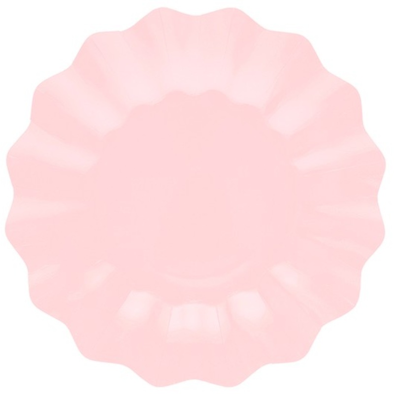 8 Light Pink Passion paper plates