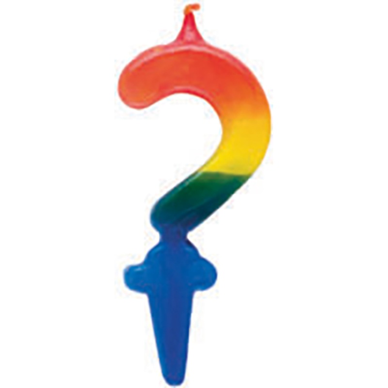 Colorful birthday cracker cake candle symbol?