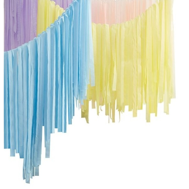 Colorful mix and match streamers hangers