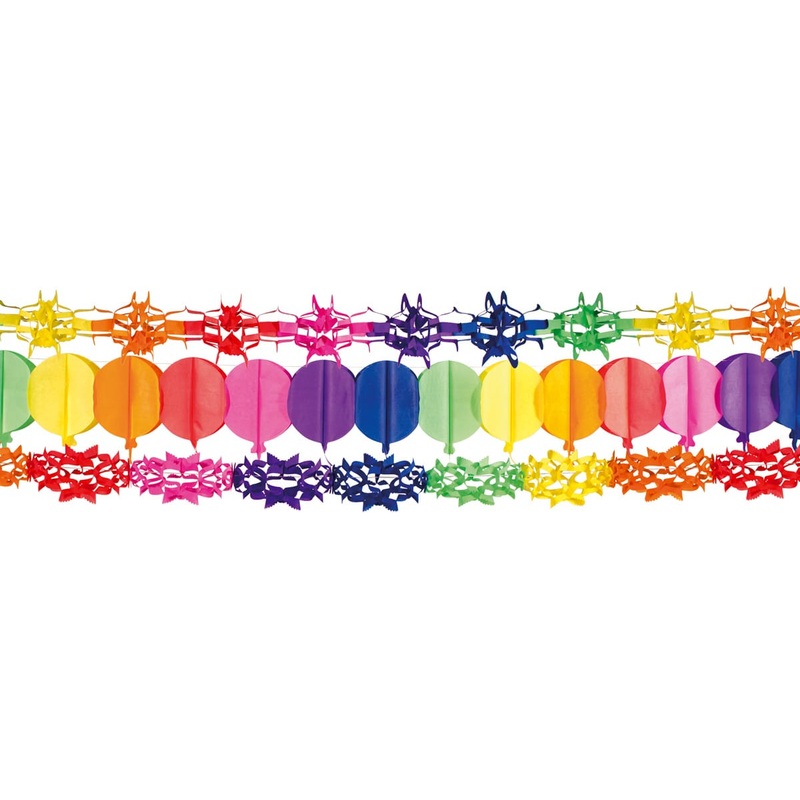 Colorful rainbow garland 6m