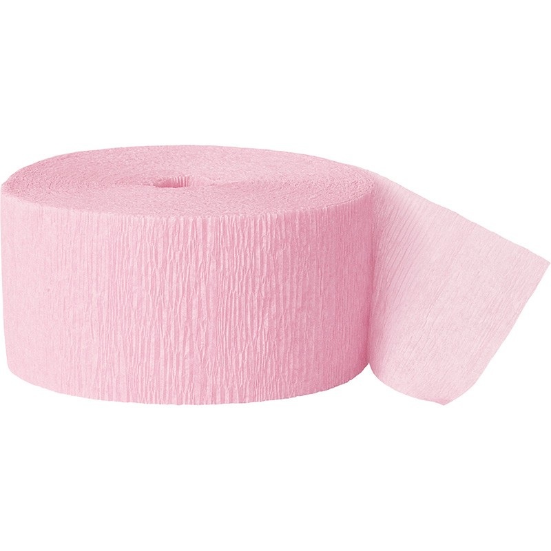 Crepe paper streamer Fiesta light pink 24.6m