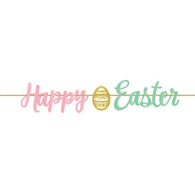 Happy Easter pastel garland 3.65m