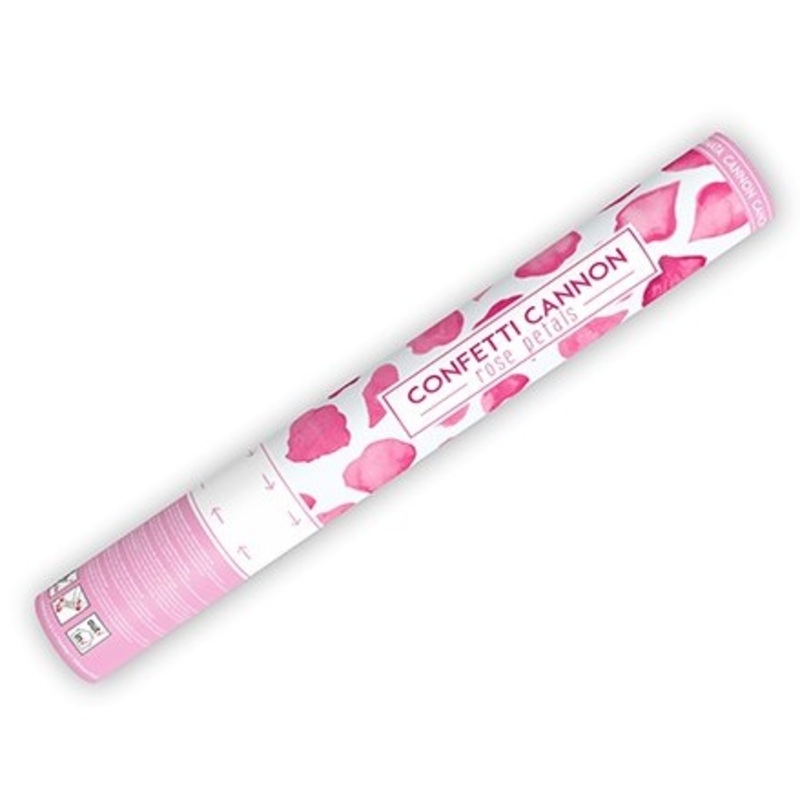 Pink flowers confetti cannon 40cm