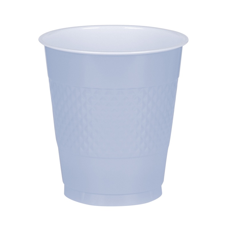 Plastic cup pastel blue 355ml