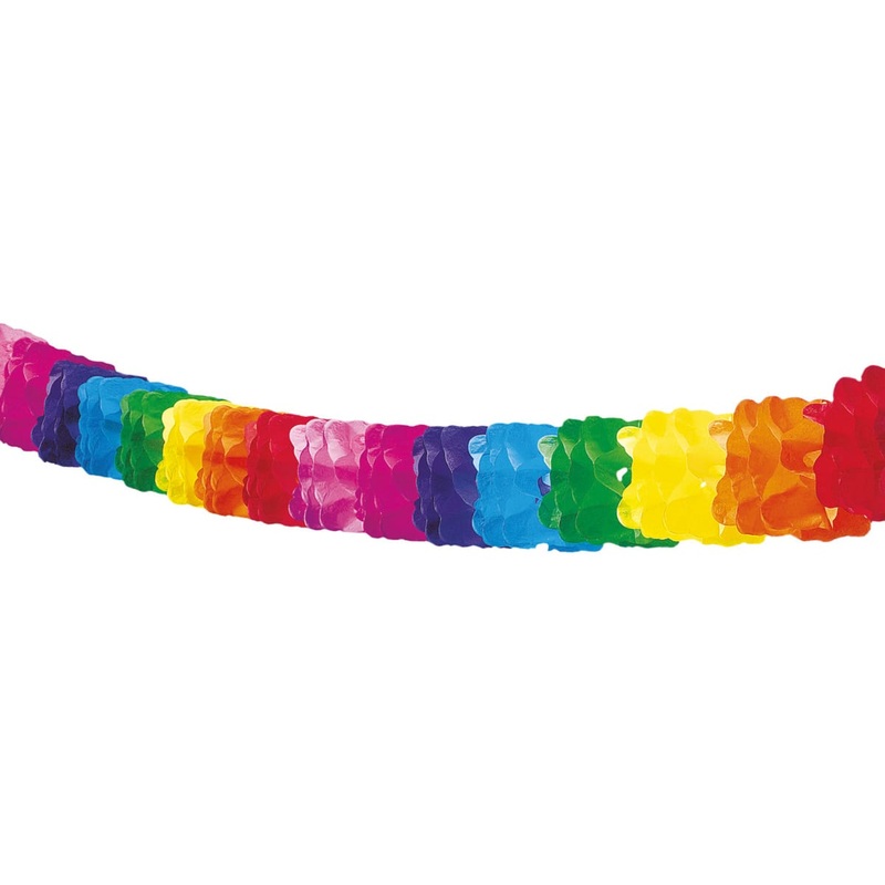 Rainbow paper garland 4m