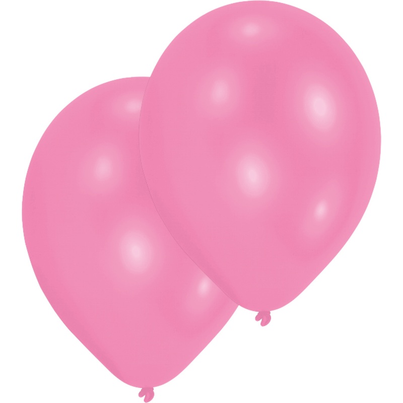 Set of 10 pink mother-of-pearl balloons 27.5cm
