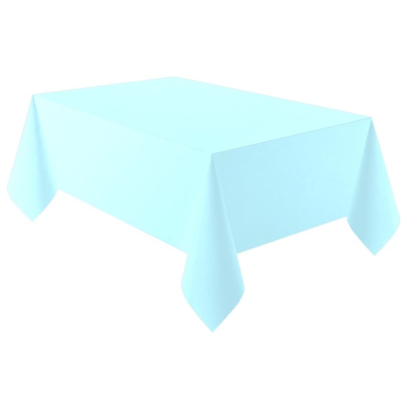 Sky blue Eco tablecloth 2.74m