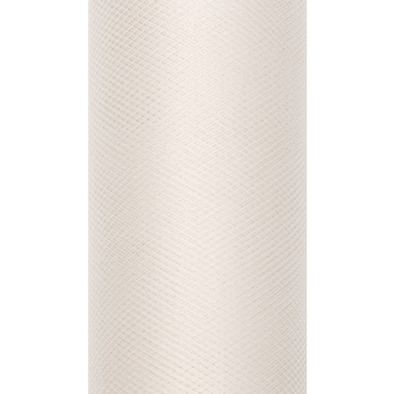 Tulle fabric Luna cream 9m x 30cm