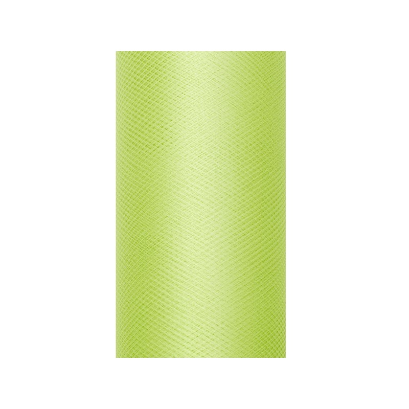 Tulle fabric Luna light green 9m x 15cm