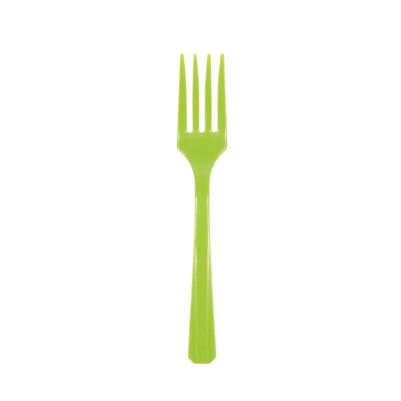 10 party buffet forks kiwi 16cm