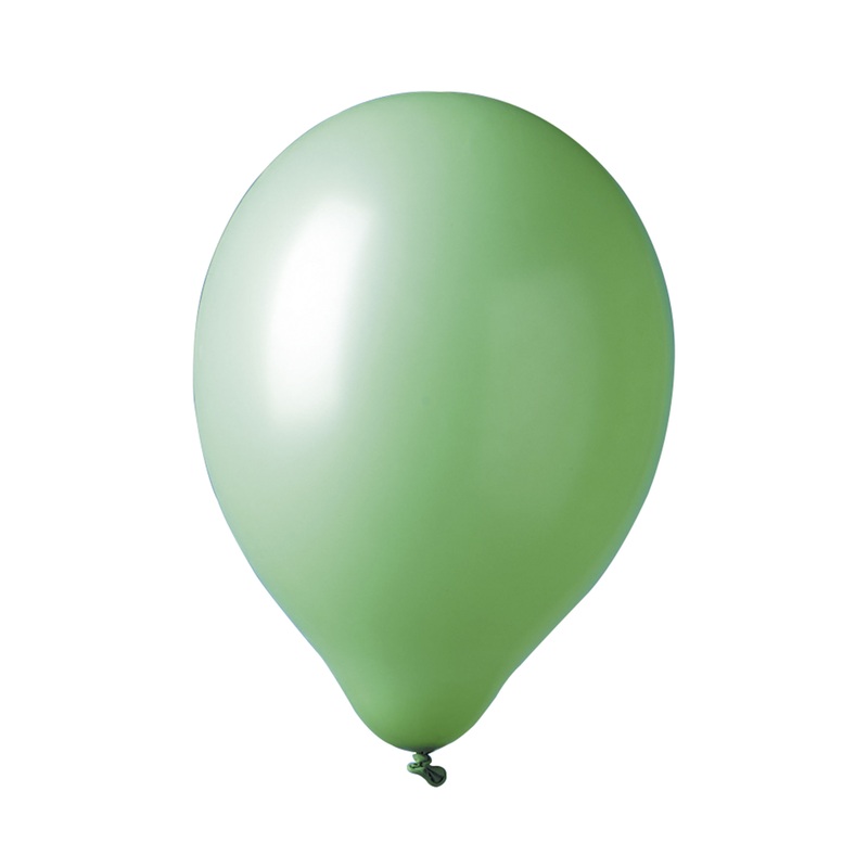 12 party balloons Madrid green 30cm
