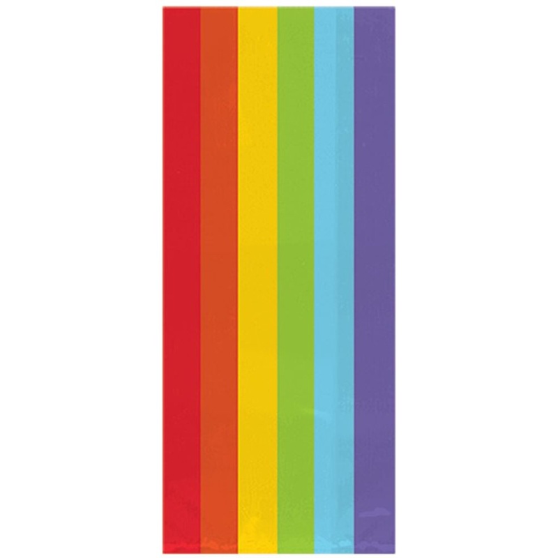 12 rainbow gift bags 24cm