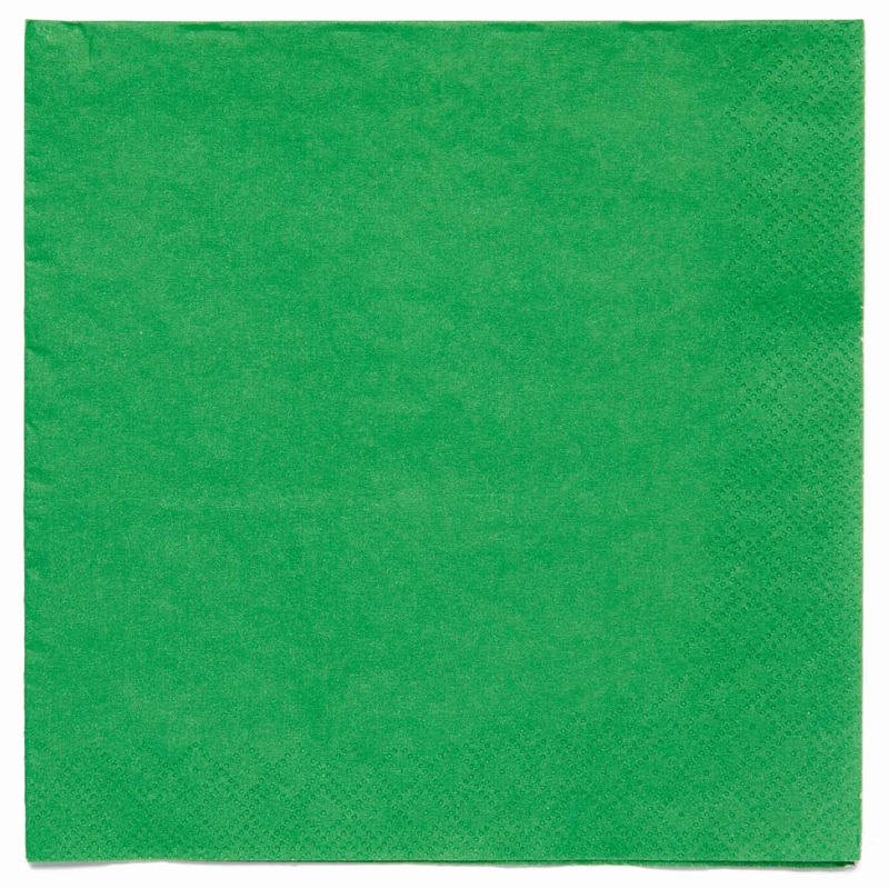 20 Grasshopper Green Eco Napkins 33cm