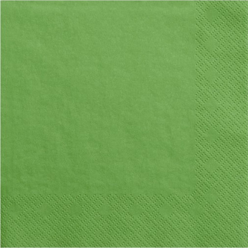 20 napkins Scarlett green 33cm