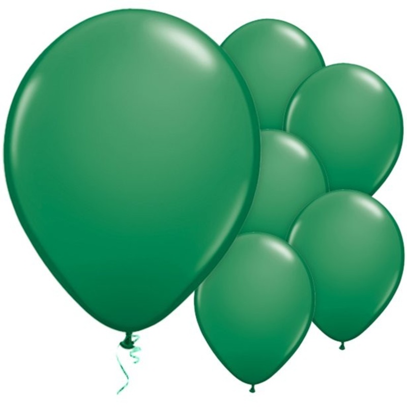 25 green latex balloons avocado 28cm