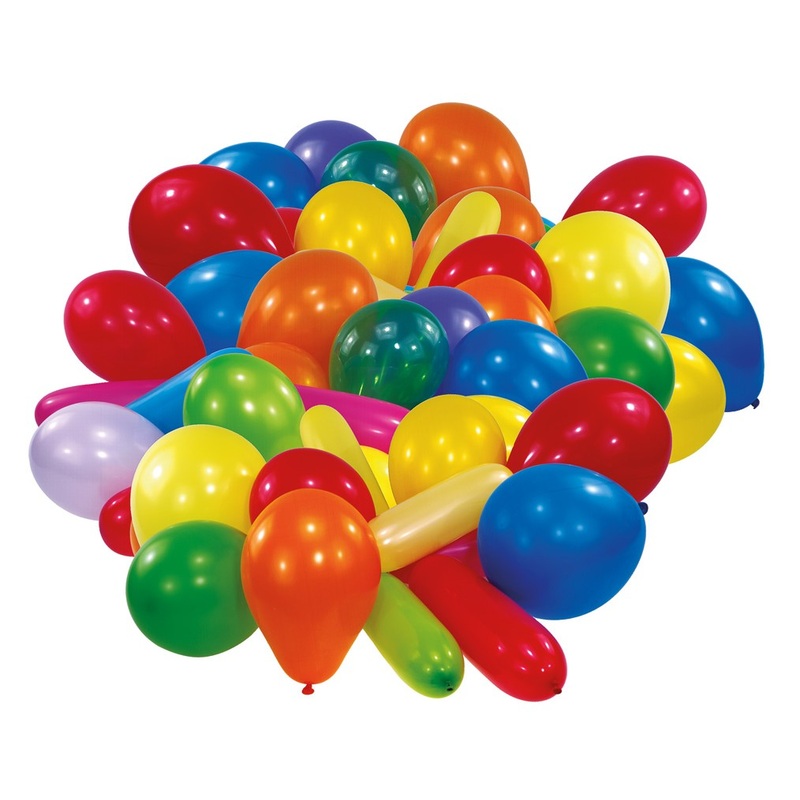 30 colorful balloons party save