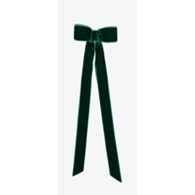 6 Green Bows with Clip - Sensual Christmas Splendor