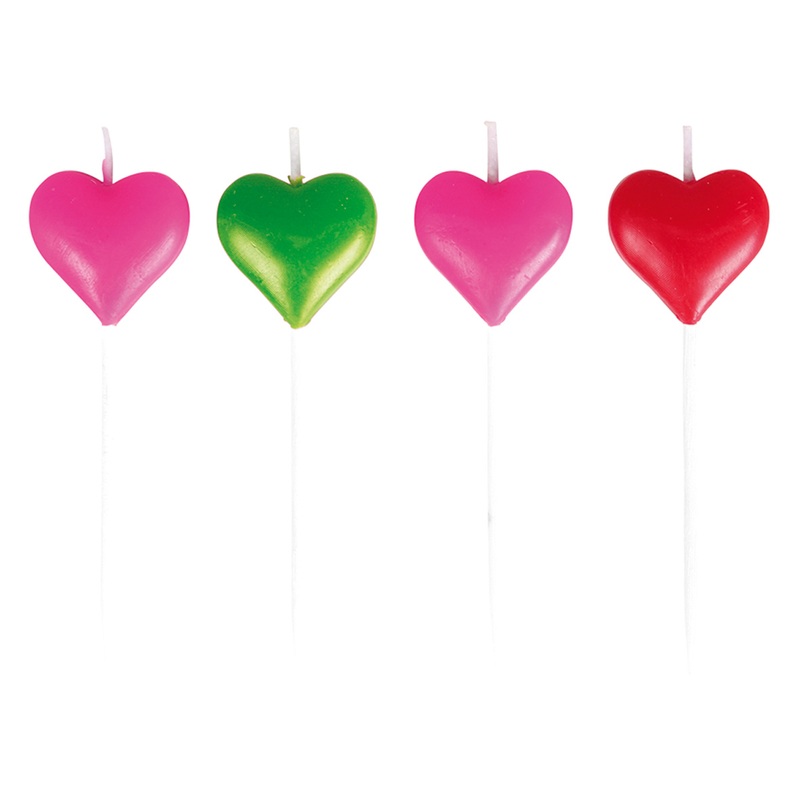 8 love dream cake candles 13.5cm