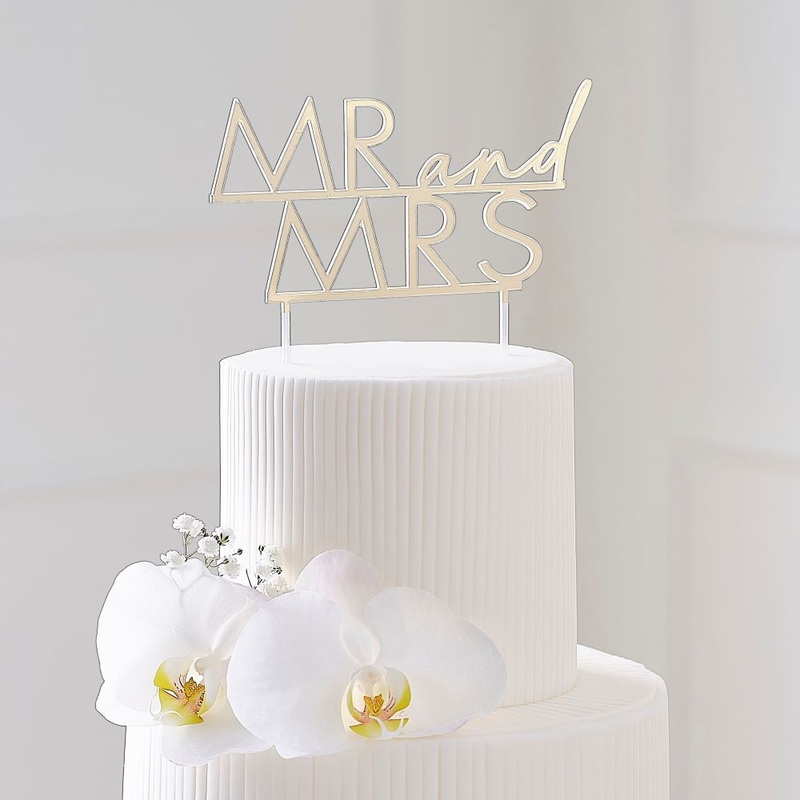 Cake topper Modern Luxe 14.5 x 15.5cm