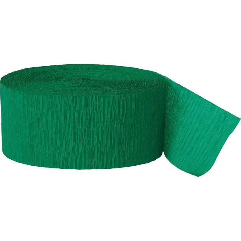 Crepe paper streamer Fiesta Green 24.6m