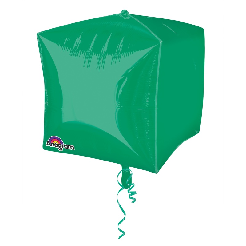 Cube balloon dark green