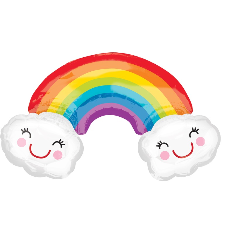 Foil balloon Happy Rainbow 93 x 55cm