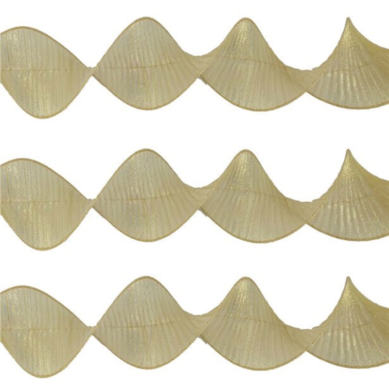 Golden ruffle ribbon 2.7m