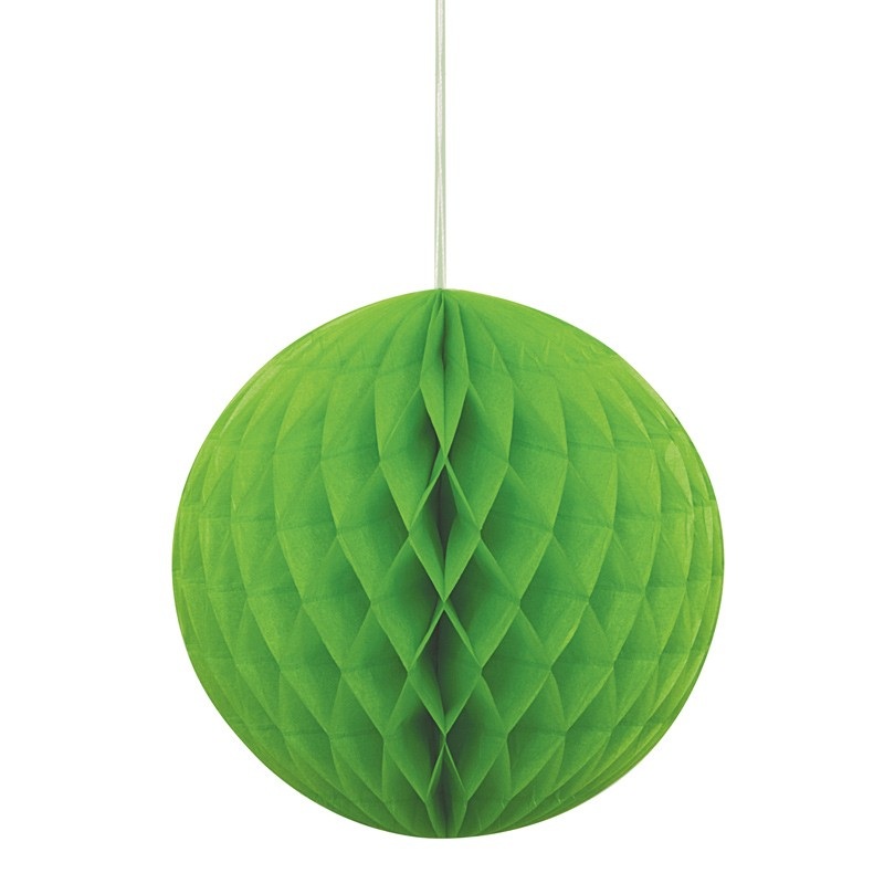 Lime green honeycomb ball 20cm
