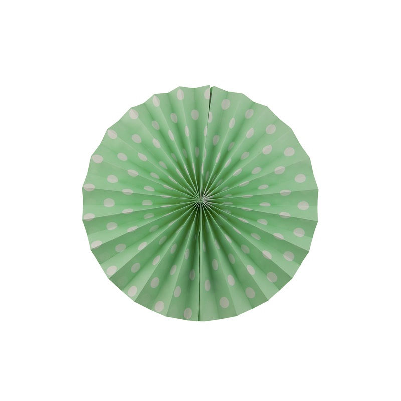 Points fun green decoration fan pack of 2 40 cm