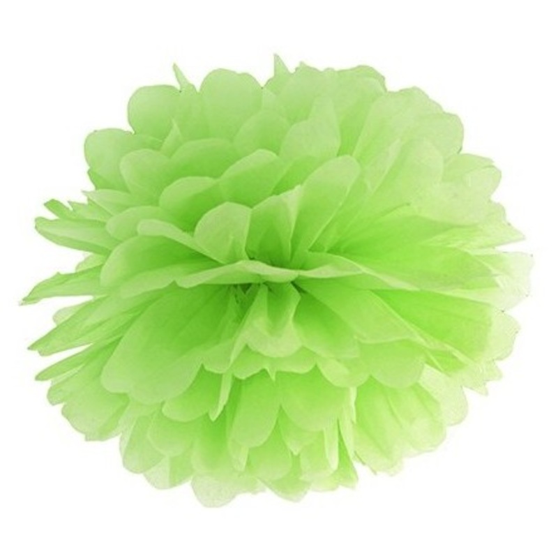 Pompon Romy apple green 25cm