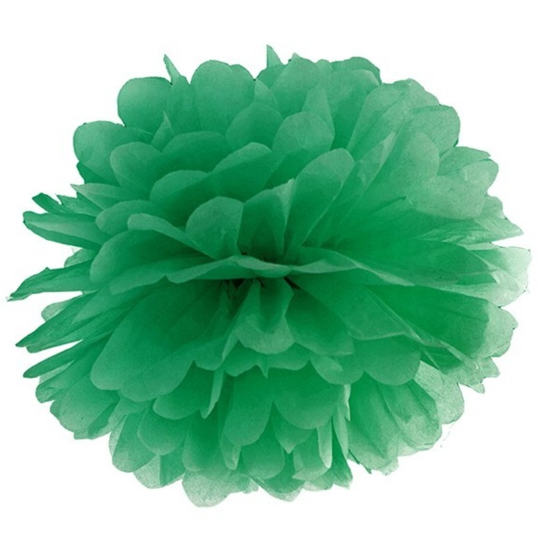 Pompon Romy dark green 35cm