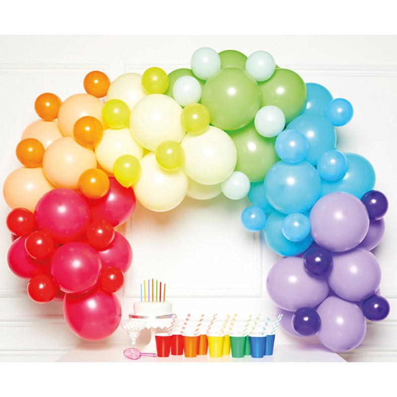 Rainbow Cloud balloon garland