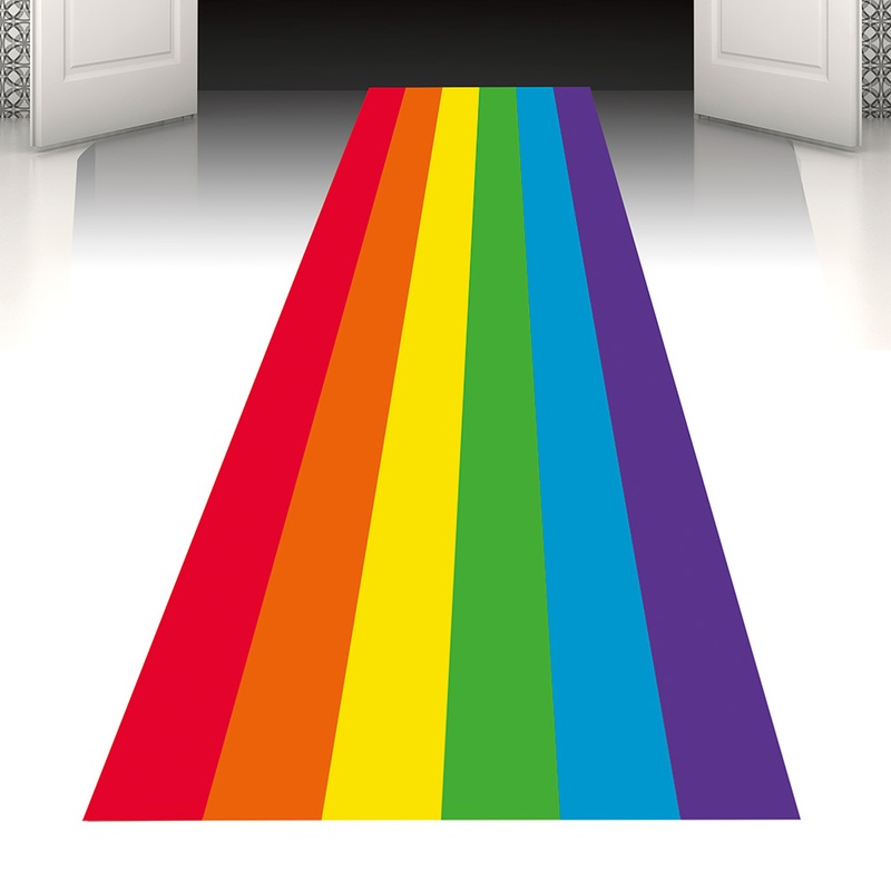 Rainbow party runner 4.5m