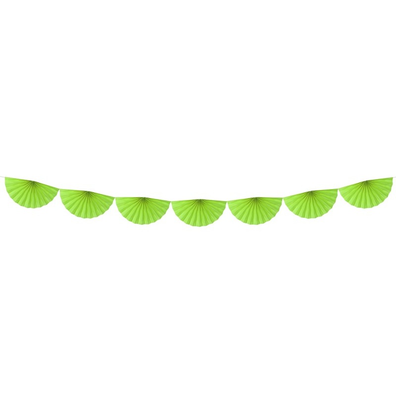Rosette Garland Chain Apple Green 3m x 40cm