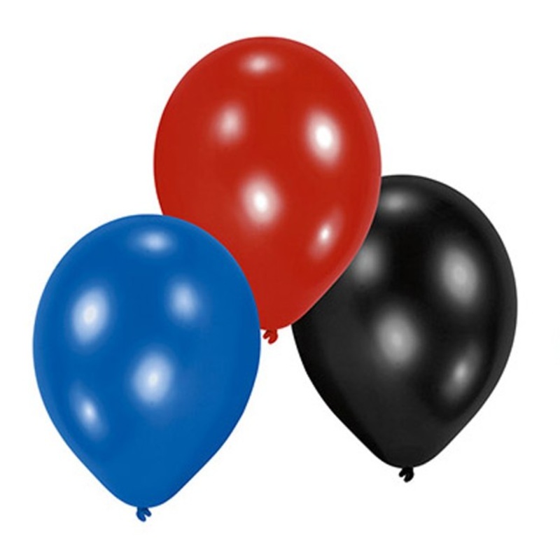 Set of 10 birthday boy balloons 23 cm