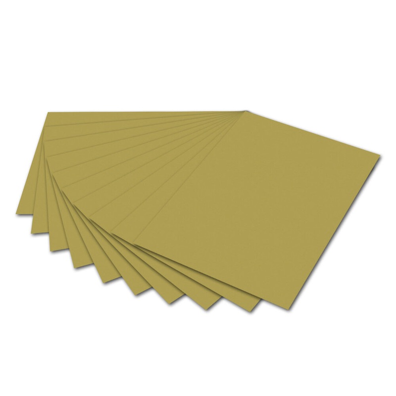Tonzeichenpapier 130g/m gold DIN A4 100 Blatt