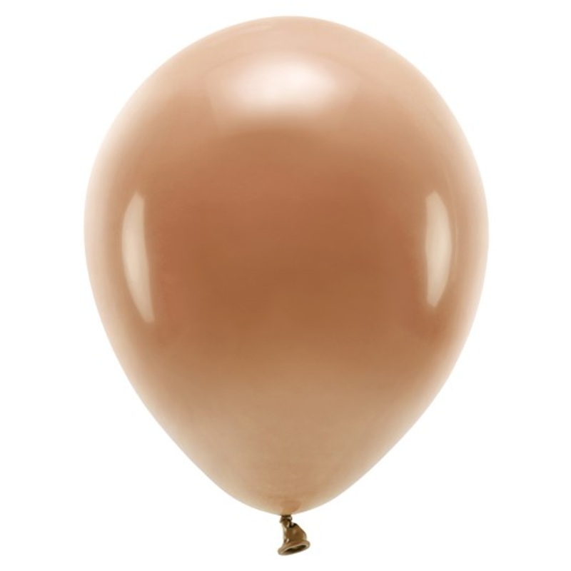 10 eco pastel balloons light brown 26cm