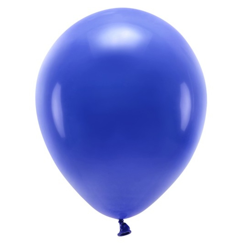 10 eco pastel balloons royal blue 26cm